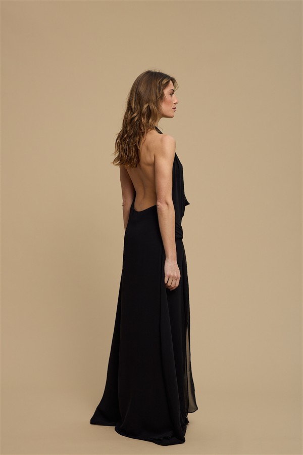LA CHAINE WAVE DRESS BLACK